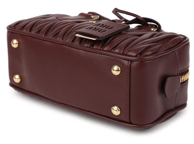 Miu Miu Borsa in pelle nappa Rosso - vista 6
