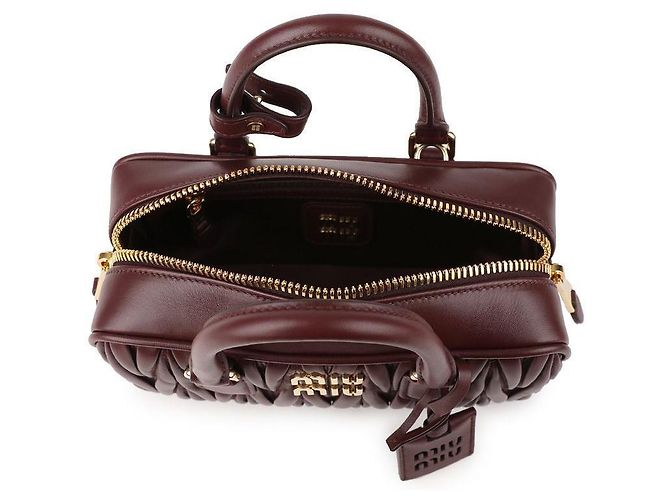 Miu Miu Borsa in pelle nappa Rosso - vista 7