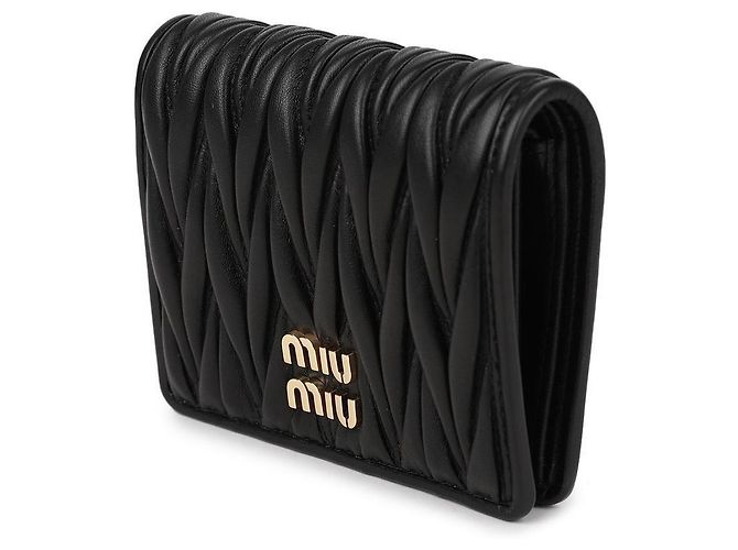 Miu Miu Cartera de piel Nappa Negro - vista 4