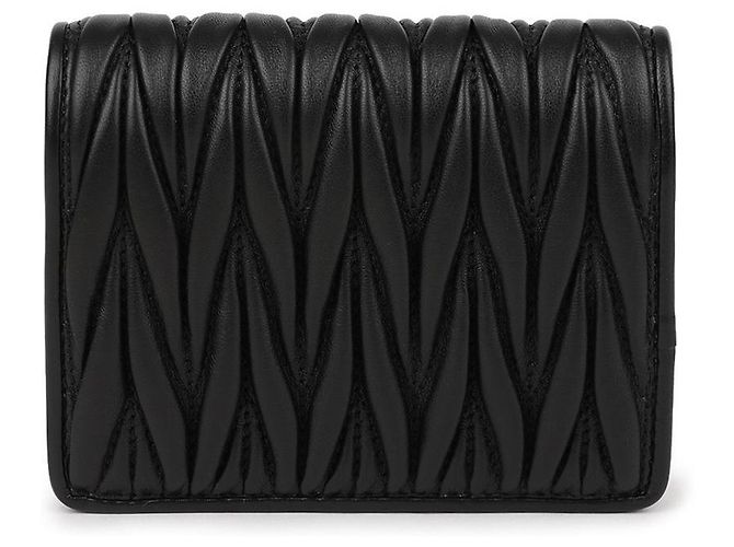 Miu Miu Cartera de piel Nappa Negro - vista 5