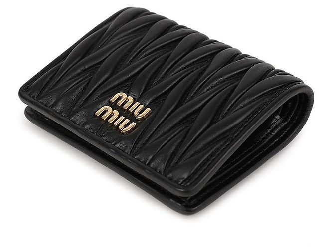 Miu Miu Cartera de piel Nappa Negro - vista 6