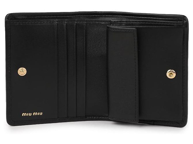 Miu Miu Cartera de piel Nappa Negro - vista 7