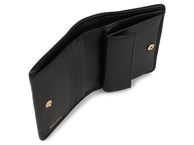 Miu Miu Cartera de piel Nappa Negro - vista 8