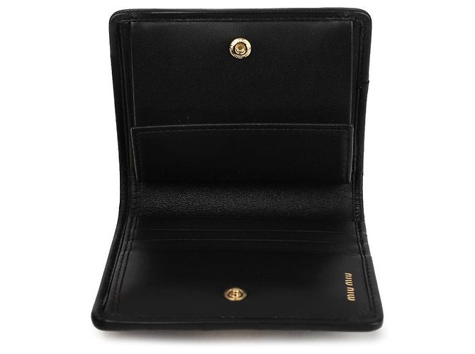 Miu Miu Cartera de piel Nappa Negro - vista 9