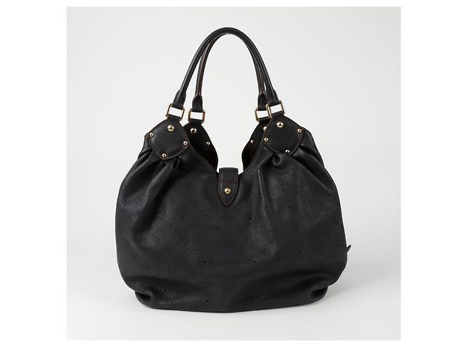 Louis Vuitton Borsa a Spalla Mahina Leo Nero - vista 4
