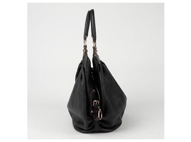 Louis Vuitton Borsa a Spalla Mahina Leo Nero - vista 5