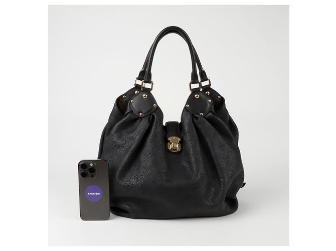 Louis Vuitton Borsa a Spalla Mahina Leo Nero - vista 7
