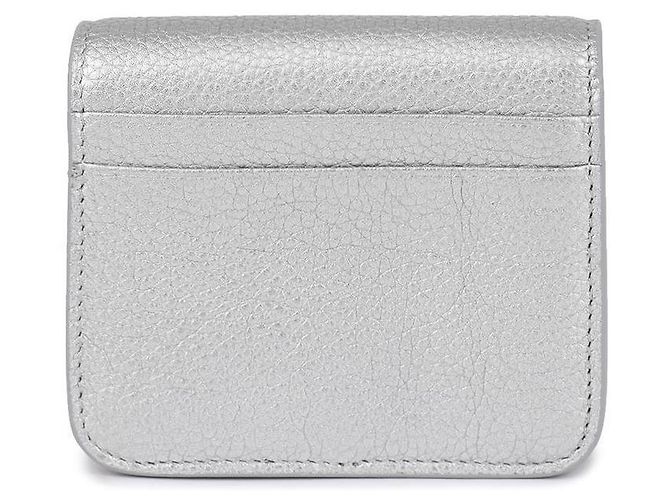 Balenciaga Cartera Logo Cash Plata - vista 5