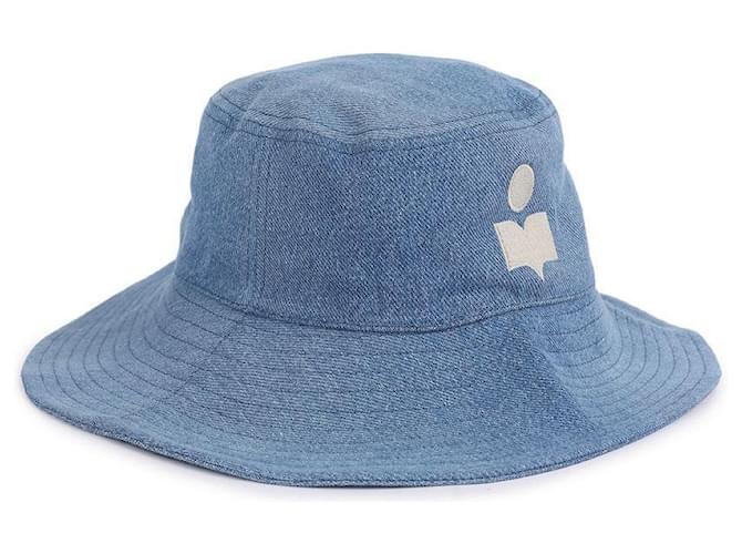 Isabel Marant Bucket Hat mit gesticktem Logo Blau - Ansicht 6