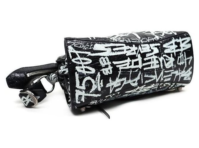 Le Cagole Balenciaga Borsa Tote Cagole Neo Graffiti XS - vista 10
