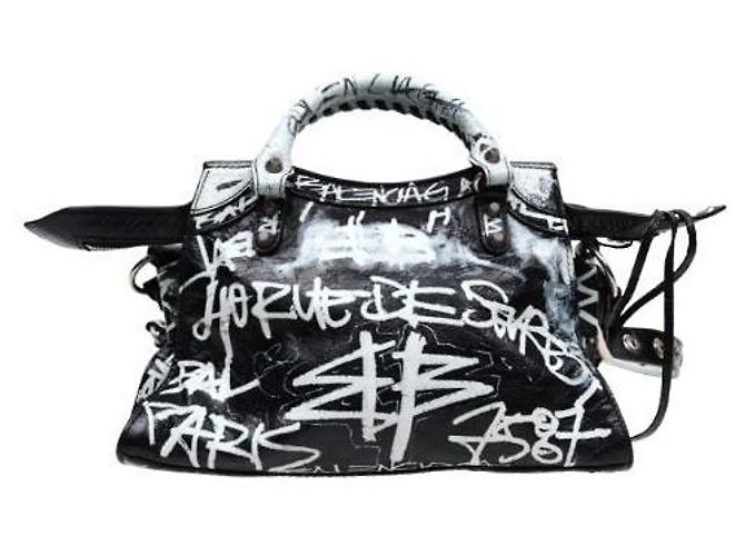 Le Cagole Balenciaga Borsa Tote Cagole Neo Graffiti XS - vista 3