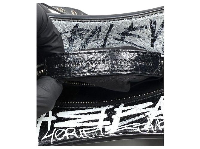 Le Cagole Balenciaga Borsa Tote Cagole Neo Graffiti XS - vista 4