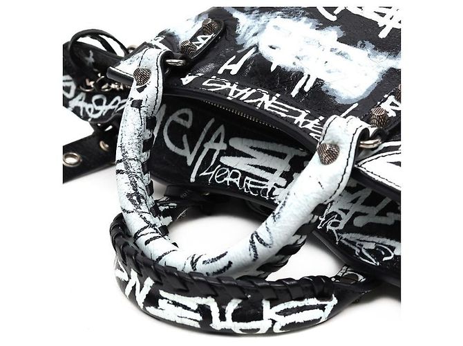 Le Cagole Balenciaga Borsa Tote Cagole Neo Graffiti XS - vista 5