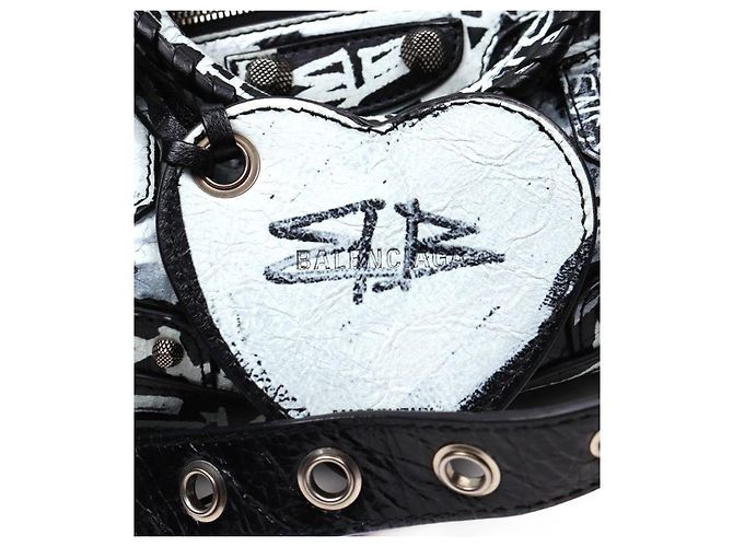 Le Cagole Balenciaga Borsa Tote Cagole Neo Graffiti XS - vista 9