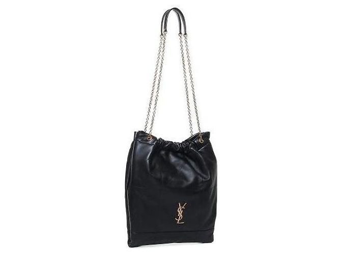 Saint Laurent Lammfelltasche Schwarz - Ansicht 6