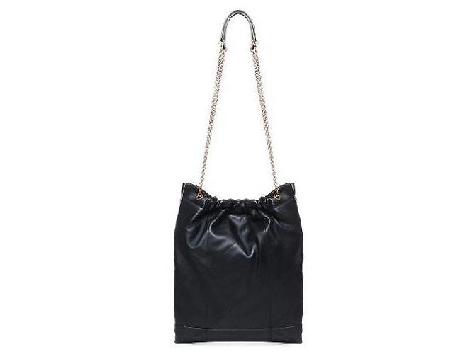 Saint Laurent Lammfelltasche Schwarz - Ansicht 8