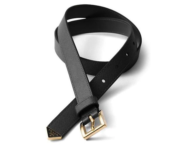 Prada Cinturón de cuero Saffiano - vista 5