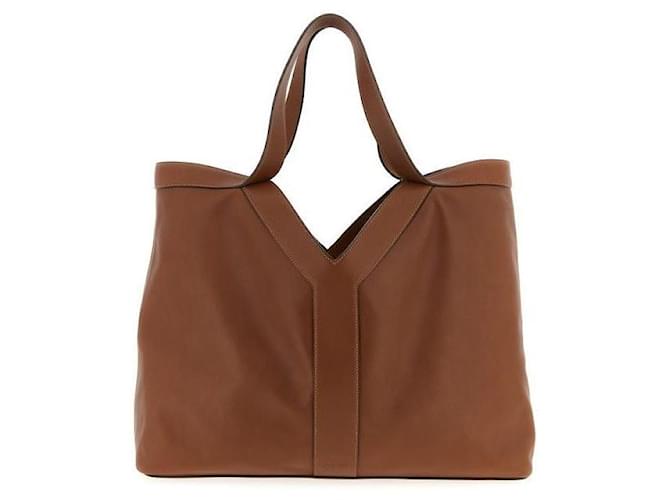 Saint Laurent Grand Tote Marrone - vista 4
