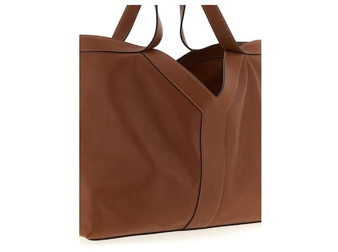 Saint Laurent Grand Tote Marrone - vista 6