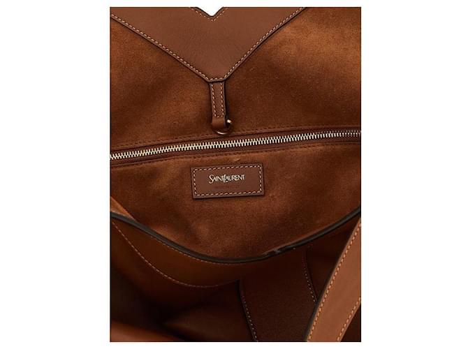 Saint Laurent Grand Tote Marrone - vista 7