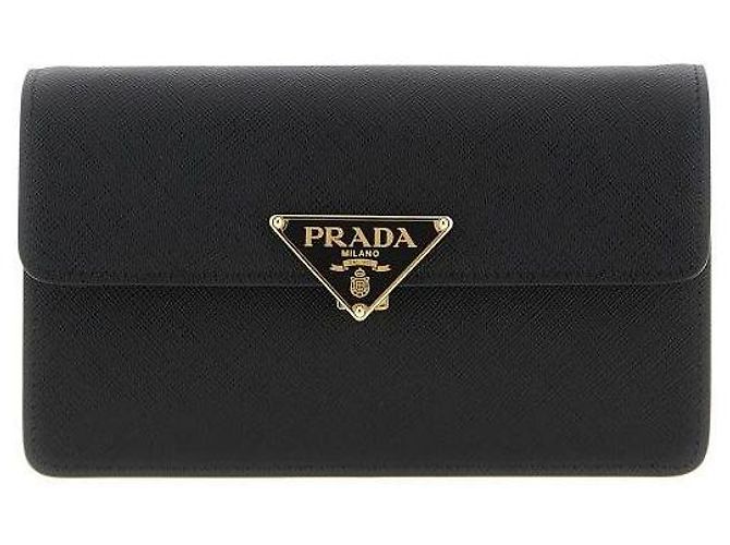 Prada Mini borsa in pelle Saffiano Nero - vista 4