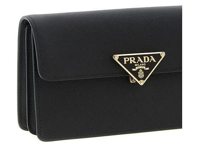 Prada Mini borsa in pelle Saffiano Nero - vista 6