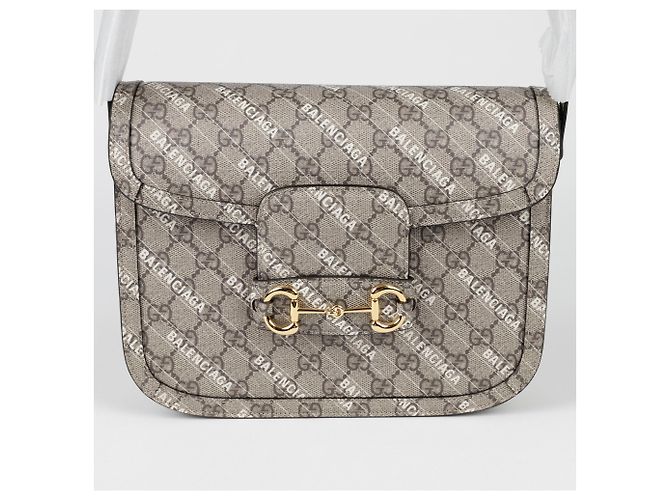 Gucci Borsa a tracolla piccola Horsebit Hacker Project Marrone - vista 2