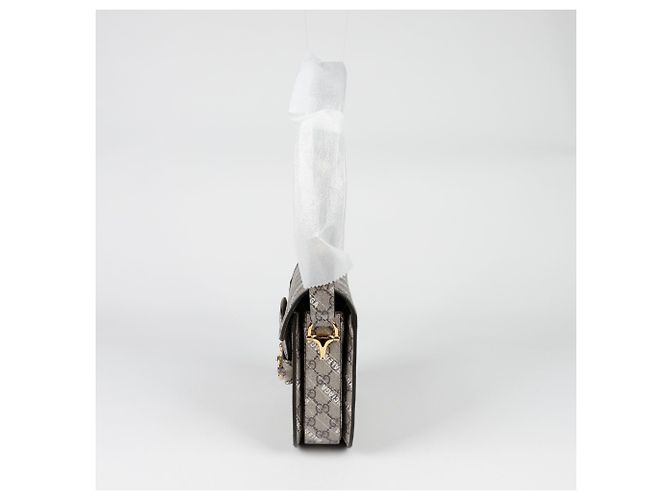 Gucci Borsa a tracolla piccola Horsebit Hacker Project Marrone - vista 3
