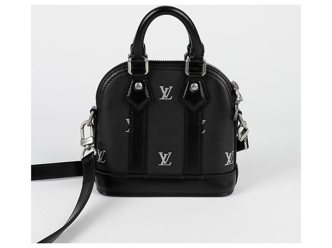 Louis Vuitton Alma Nano Schultertasche Schwarz - Ansicht 4