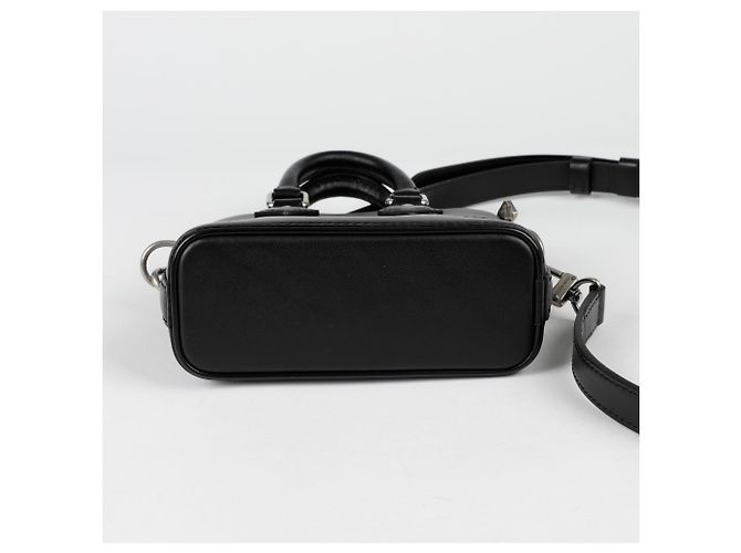 Louis Vuitton Alma Nano Schultertasche Schwarz - Ansicht 6