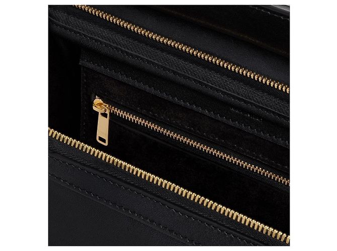 Luggage Céline Piccolo nuovo bagaglio in agnello nero morbido e lucido - vista 4