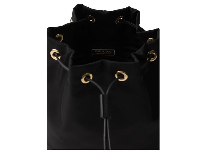 Prada Borsa Mini in Nylon Riedizione Nera Nero - vista 5