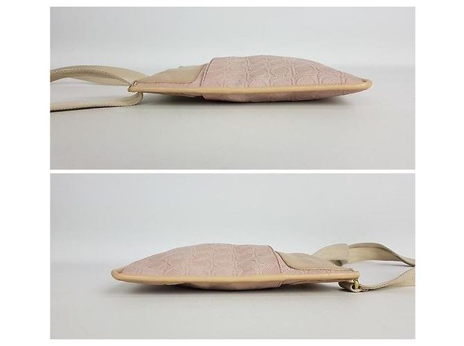 Salvatore Ferragamo Borsa a tracolla con logo Gancini Ferragamo Rosa - vista 5