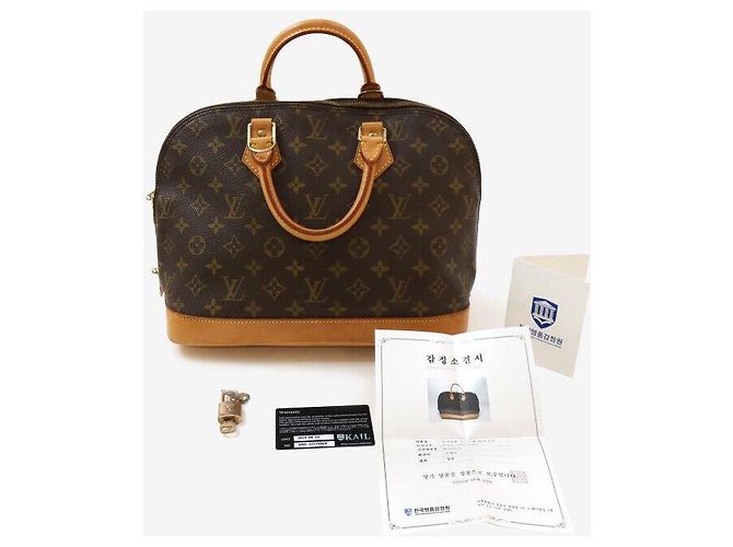 Louis Vuitton Alma PM Monogramm Tote Bag Braun - Ansicht 8