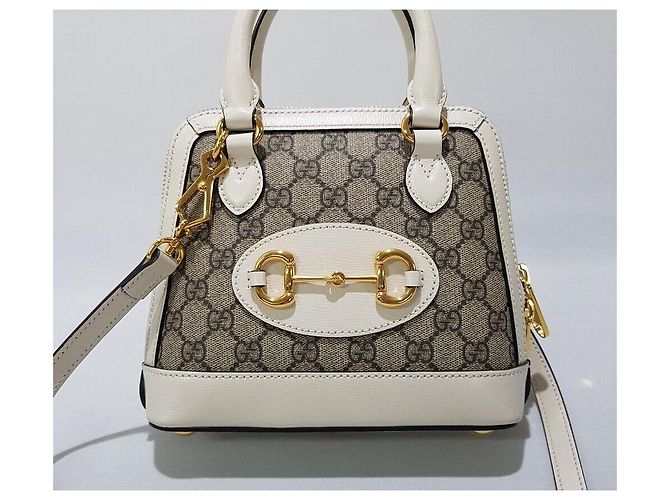 Gucci Mini Handtasche Horsebit Weiß - Ansicht 2