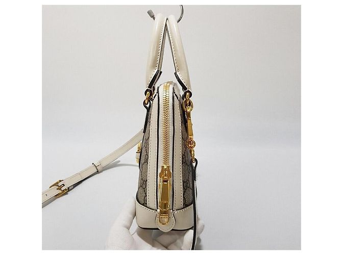 Gucci Mini Handtasche Horsebit Weiß - Ansicht 4