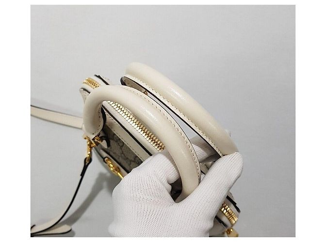 Gucci Mini Handtasche Horsebit Weiß - Ansicht 6