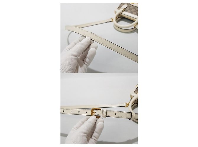 Gucci Mini Handtasche Horsebit Weiß - Ansicht 7