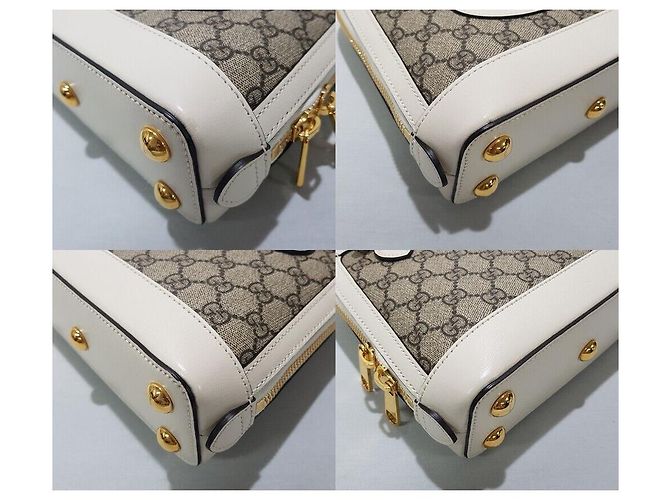 Gucci Mini Handtasche Horsebit Weiß - Ansicht 9