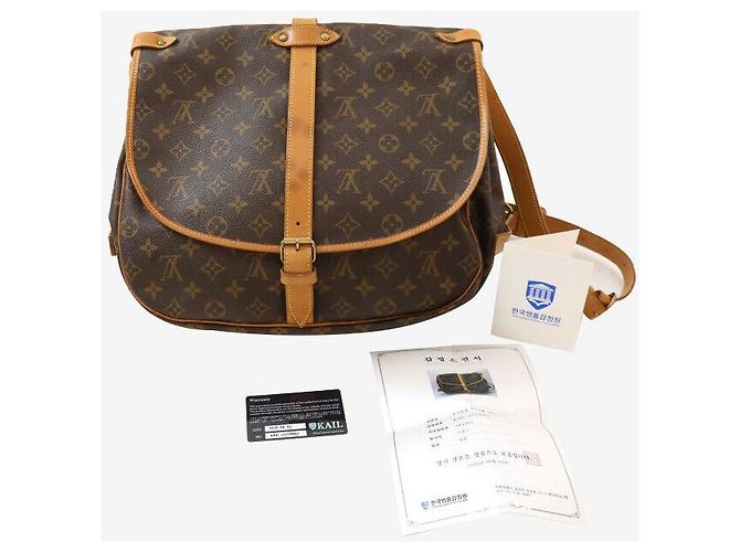 Louis Vuitton Borsa a Spalla Crossbody Sommier GM Monogram Twin Bag Marrone - vista 8