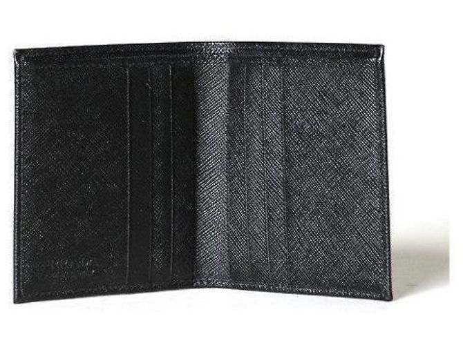 Prada Monedero de cuero Saffiano negro - vista 4