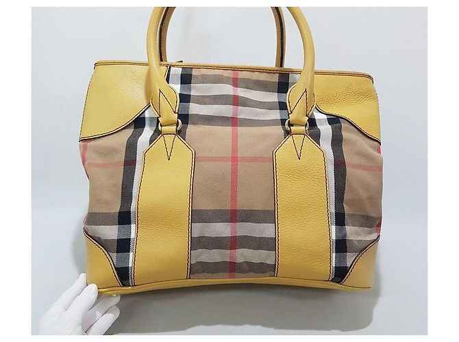 Burberry Grande borsa tote a quadri - vista 2