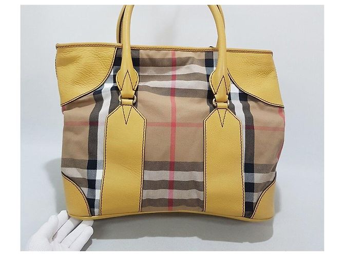 Burberry Grande borsa tote a quadri - vista 4