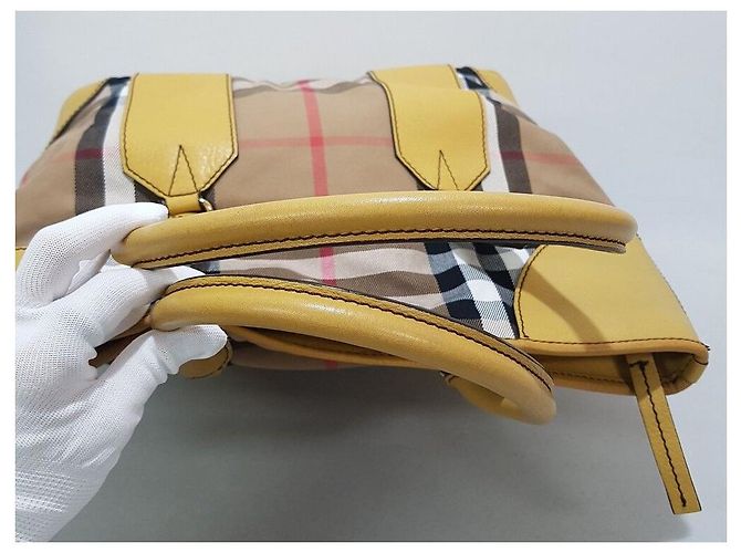 Burberry Grande borsa tote a quadri - vista 5