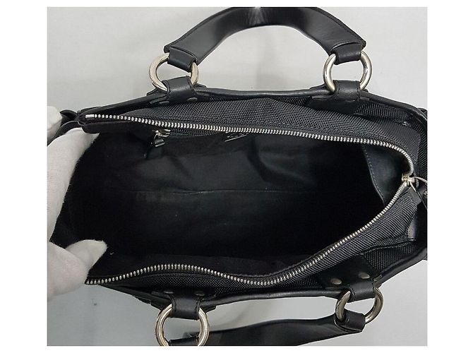 Bally Borsa Tote a Tre Strisce Nero - vista 10