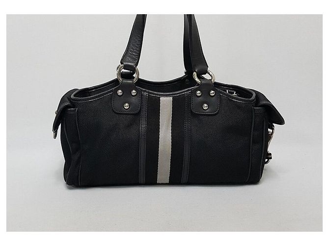 Bally Borsa Tote a Tre Strisce Nero - vista 4