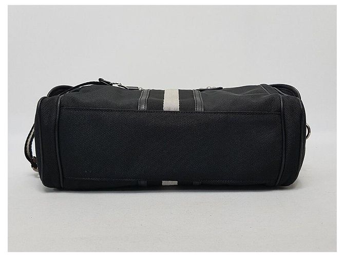 Bally Borsa Tote a Tre Strisce Nero - vista 6