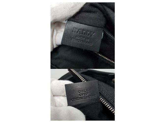 Bally Borsa Tote a Tre Strisce Nero - vista 9