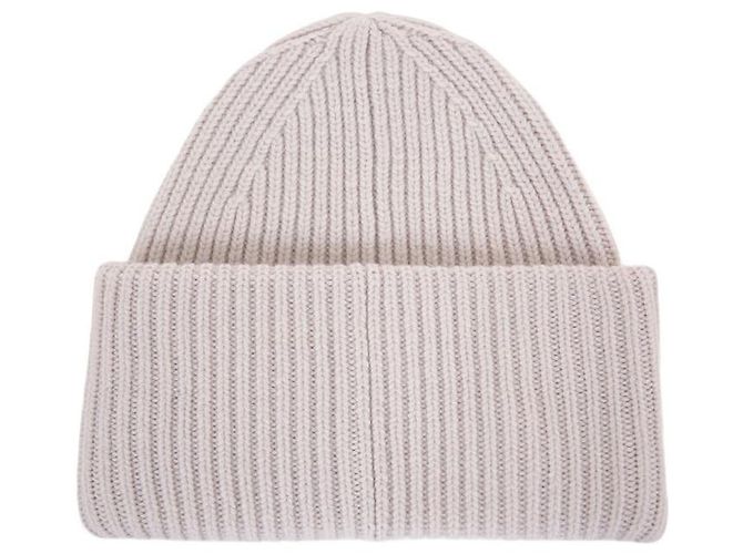 Acne Gorro de lana con gran logo Castaño - vista 3