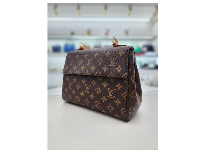 Louis Vuitton Borsa Tote e a Spalla Cluny BB Marrone - vista 5